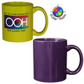 11 Oz. Purple Stoneware Mug - 4-Color Process